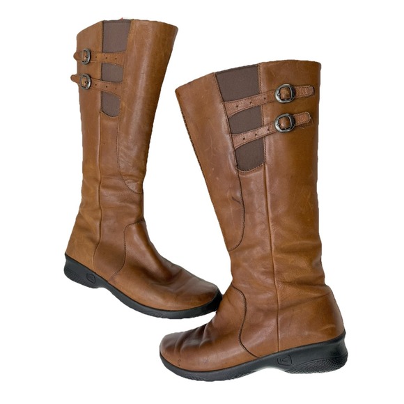 Keen Bern Baby Boot Size 10.5 41 Brown Leather  Zip Adj Buckle SEE PHOTOS - Picture 8 of 16